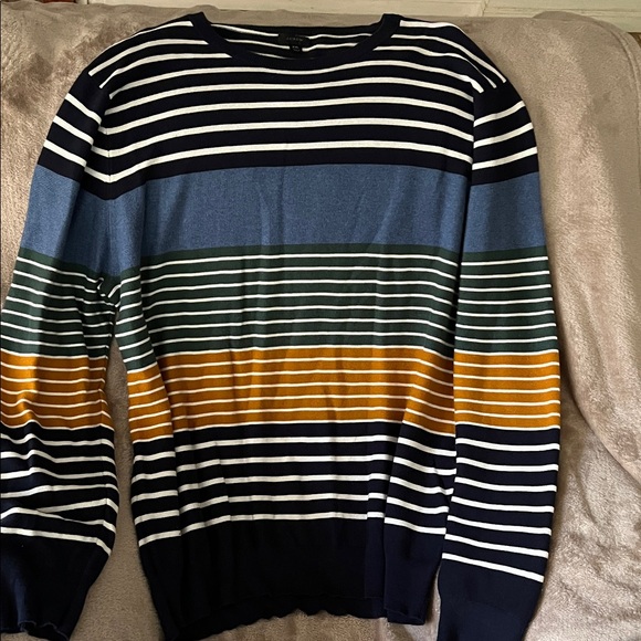 JCREW Striped Multicolor Men's Sweater, pre-owned, size XXL - Picture 1 of 5